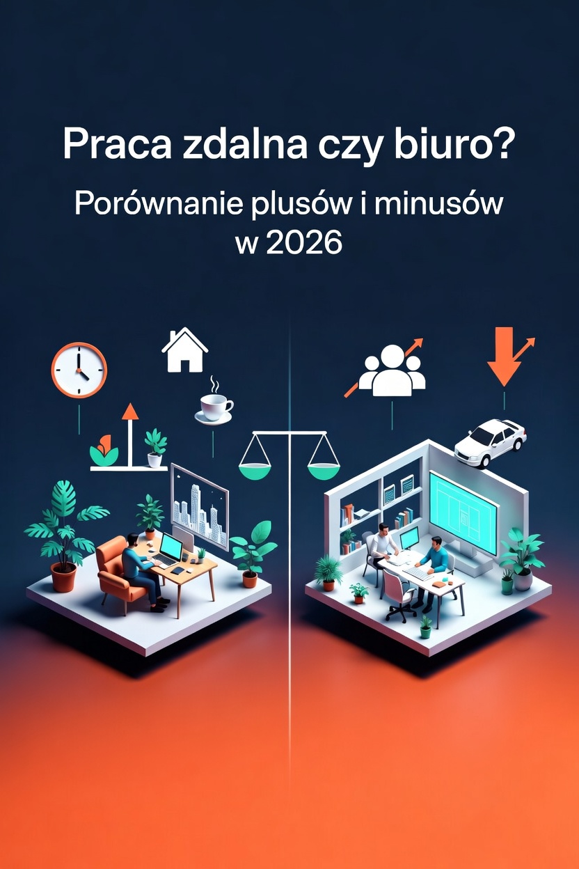 Praca zdalna czy biuro? Porównanie plusów i minusów w 2026 roku